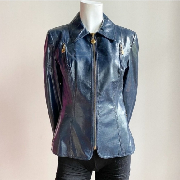 Moschino Jackets & Blazers - Moschino Jeans Faux Leather hearts zipper Jacket